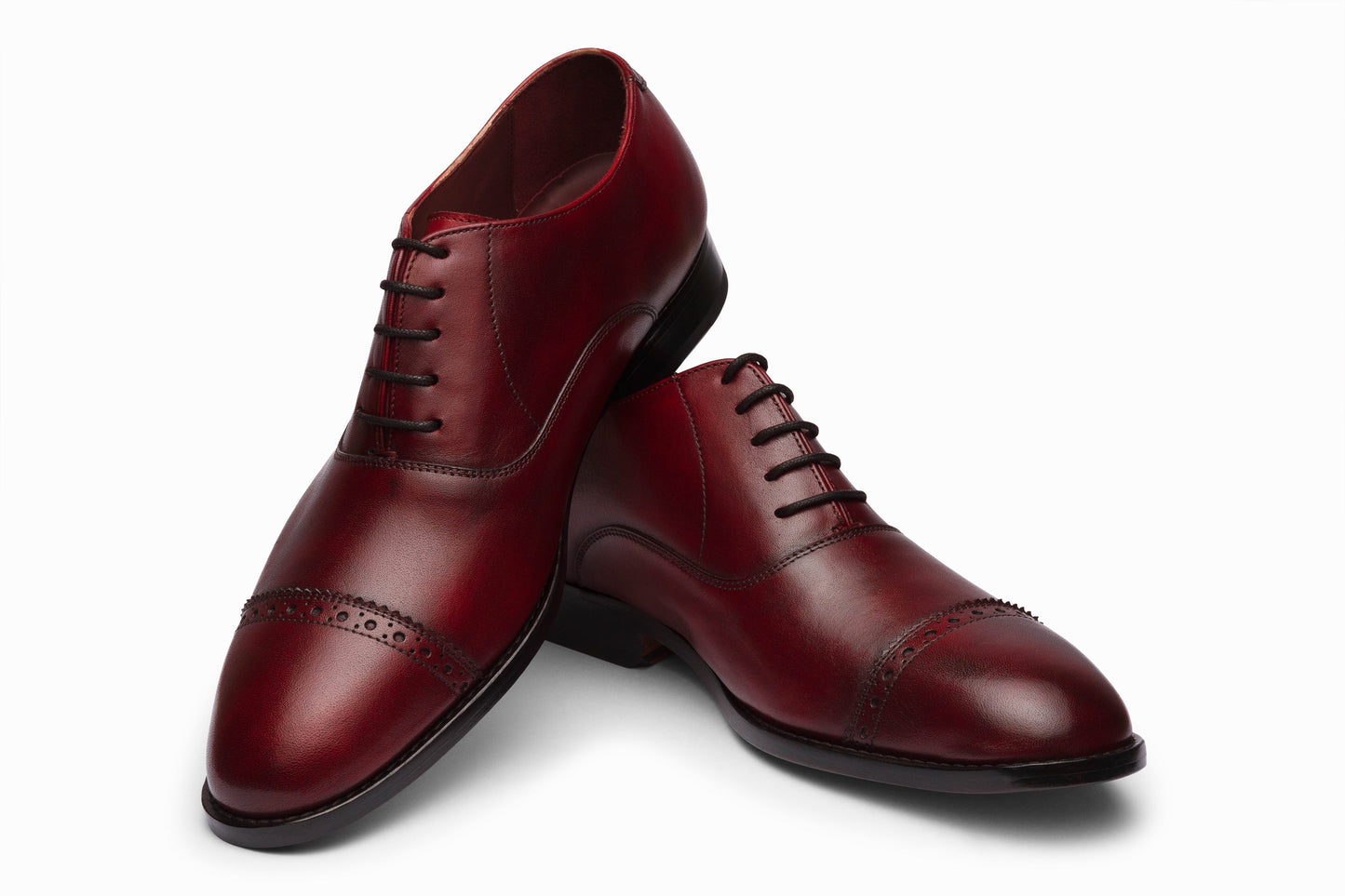 Quarter Brogue Oxford - Dark Oxblood