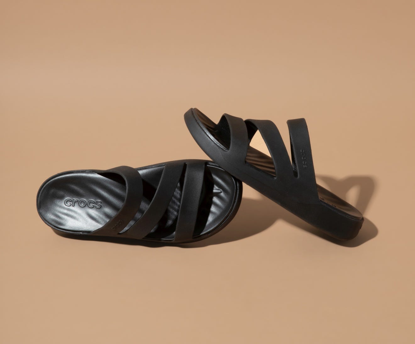 Crocs Getaway Strappy Black Women's Sandal: Lightweight, Flexible, Stylish Comfort
