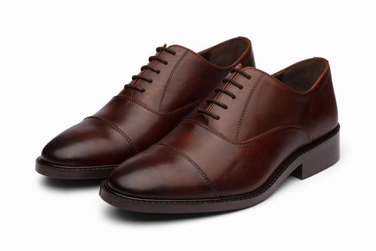 Cap Toe Oxford - Brown
