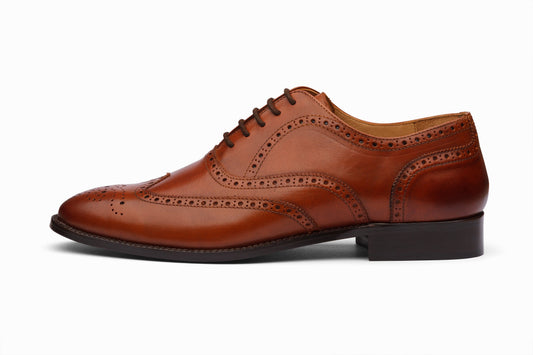 Full Brogue Wingtip Oxford - Tan