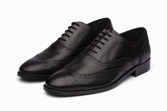 Full Brogue Wingtip Oxford - Black
