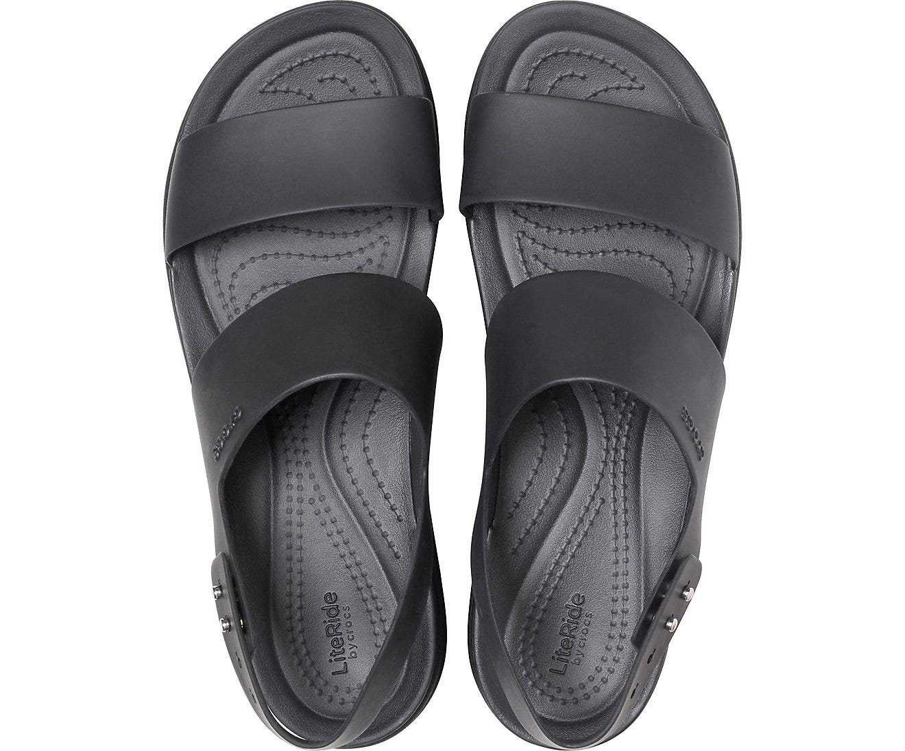 Crocs Brooklyn Low Black/Mushroom Women's Wedge Sandals for Ultimate Comfort