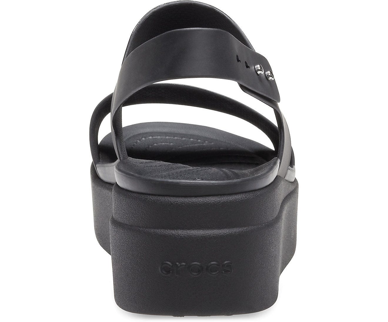 Crocs Brooklyn Low Black/Mushroom Women's Wedge Sandals for Ultimate Comfort