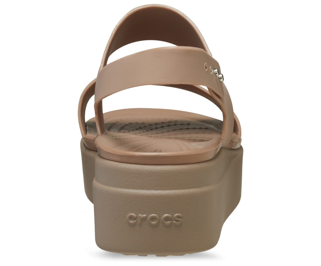 Crocs Brooklyn Low Black/Mushroom Women's Wedge Sandals for Ultimate Comfort