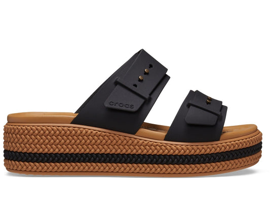 Comfortable Brooklyn Woven Buckle Chalk Women's Sandal with Lightweight Croslite Foundation (Copy)