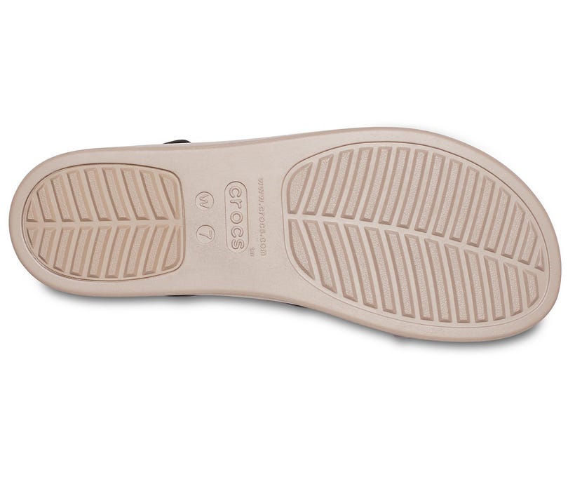 Crocs Brooklyn Low Black/Mushroom Women's Wedge Sandals for Ultimate Comfort