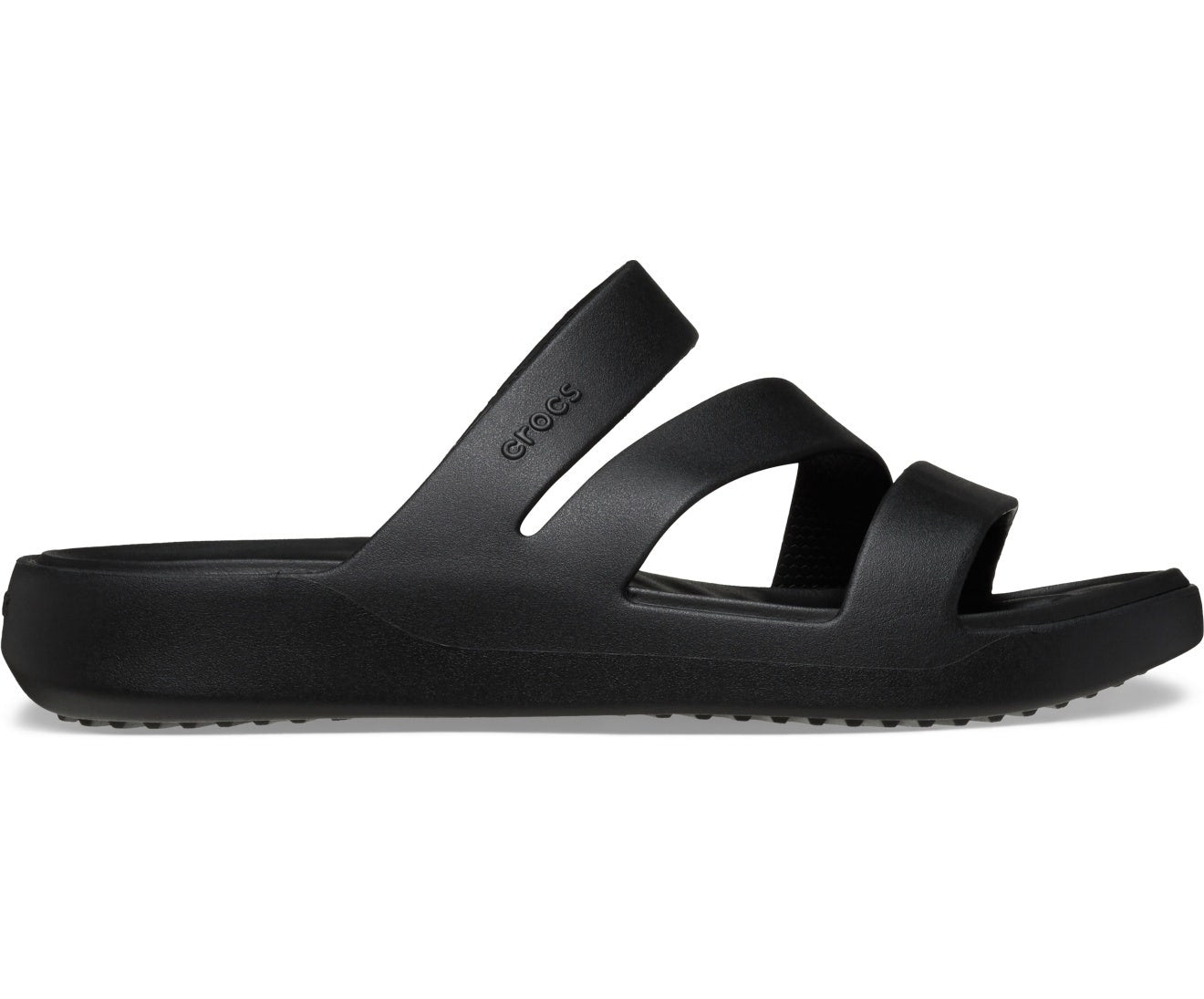 Crocs Getaway Strappy Black Women's Sandal: Lightweight, Flexible, Stylish Comfort