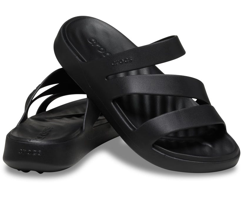 Crocs Getaway Strappy Black Women's Sandal: Lightweight, Flexible, Stylish Comfort